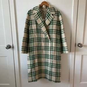 Zara Oversized Plaid Coat